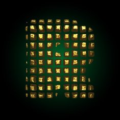 vector golden letter r N3