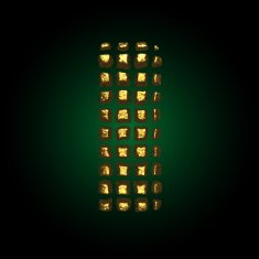 vector golden letter i N5