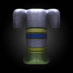 vector colored clay letter t