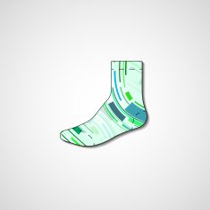 Abstract illustration on sock N190