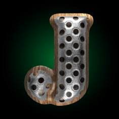 vector metal and wood figure m N2