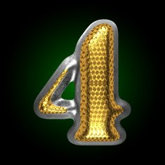 vector silver figure with gold 4