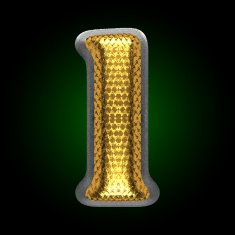 vector silver figure with gold 1