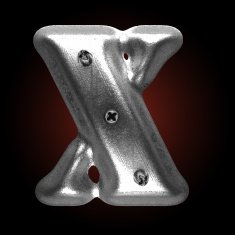 vector metal construction figure x N2