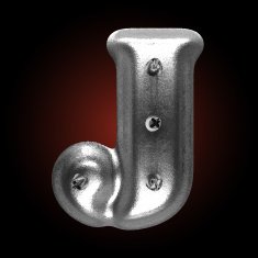 vector metal construction figure j N2