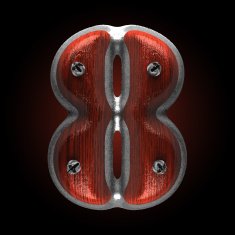 vector metal and wood figure 8