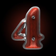 vector metal and wood figure 4 N2