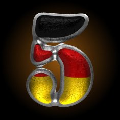 Vector Germany metal figure 5 N2
