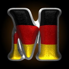 Vector Germany metal figure m N2