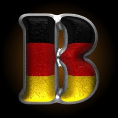 Vector Germany metal figure b N2