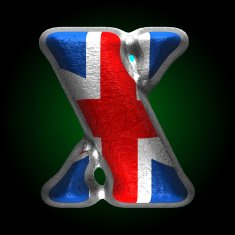 Vector Great Britain metal figure x N2