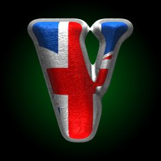 Vector Great Britain metal figure v N2