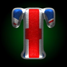 Vector Great Britain metal figure t N2