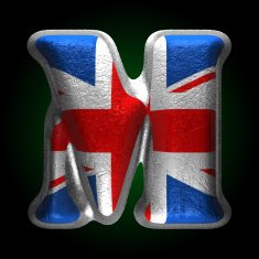 Vector Great Britain metal figure m N2