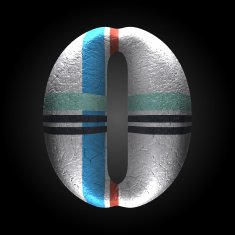 vector colored clay letter 0 N2