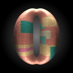 vector colored clay letter 0 N5