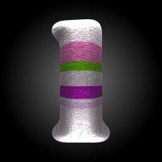 vector colored clay letter 1 N7