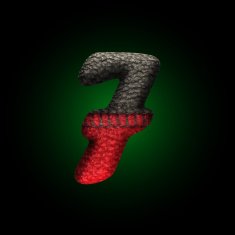 vector wool letter N3