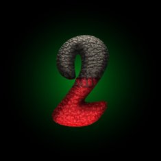vector wool letter N6