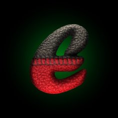 vector wool letter N24