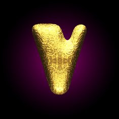 vector golden figure N16