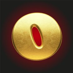 vector golden letter N38
