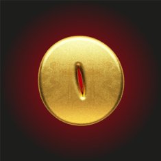 vector golden letter N54