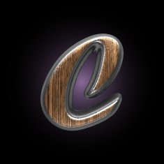 vector metal and wood figure N32