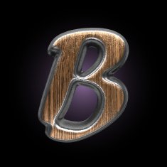 vector metal and wood figure N33