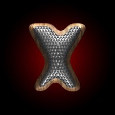 vector metal and wood figure N48