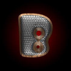 vector metal and wood figure N67