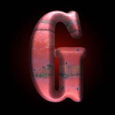 Vector old metal letter N26