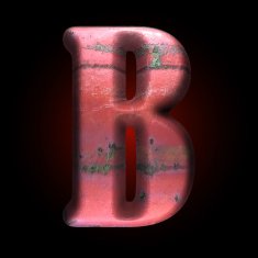 Vector old metal letter N31