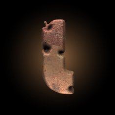 Vector old metal letter N101