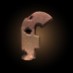 Vector old metal letter N121