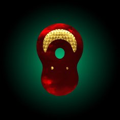 vector velvet letter with gold N3