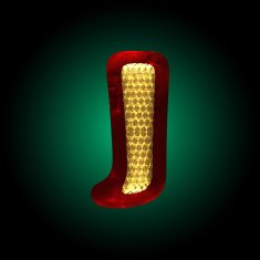 vector velvet letter with gold N27