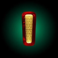 vector velvet letter with gold N28