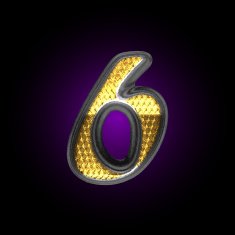 vector silver figure with gold N4