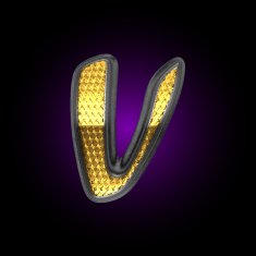 vector silver figure with gold N14
