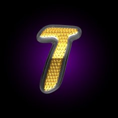 vector silver figure with gold N16