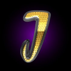 vector silver figure with gold N24