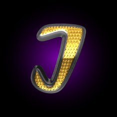 vector silver figure with gold N25