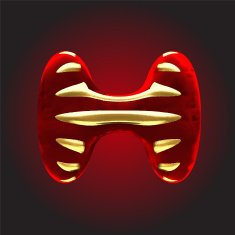 vector velvet letter N16