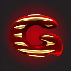 vector velvet letter N17