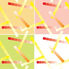 set of light seamless patterns with lines