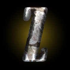 vector old stone letter N37