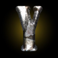 vector old stone letter N38