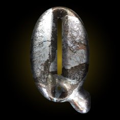vector old stone letter N43
