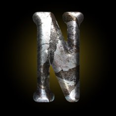 vector old stone letter N45